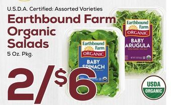 DeCicco & Sons Earthbound farm organic salads offer