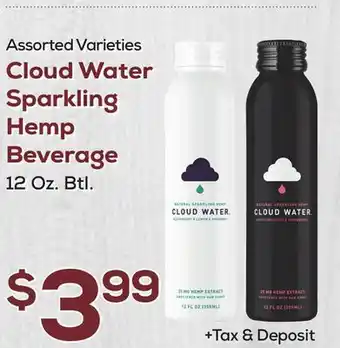 DeCicco & Sons Cloud water sparkling hemp beverage offer