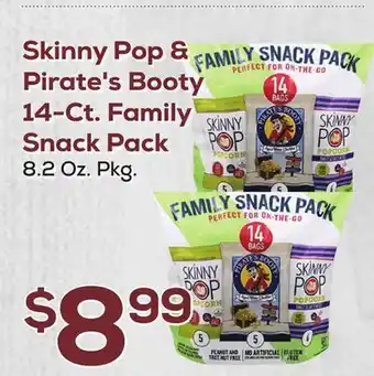 DeCicco & Sons Skinny pop & pirate's booty 14-ct. family snack pack offer