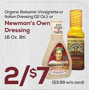 DeCicco & Sons Newman's own dressing offer