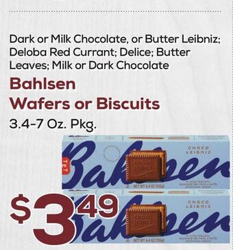 DeCicco & Sons Bahlsen wafers or biscuits offer
