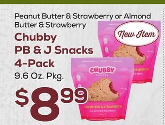 DeCicco & Sons Chubby pb & j snacks 4-pack offer