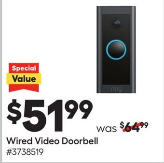 Lowe's Wired video doorbell offer