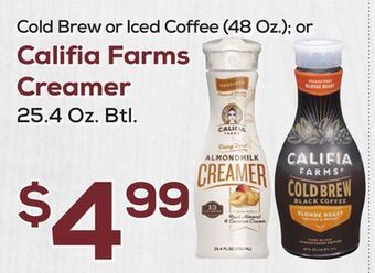 DeCicco & Sons Califia farms creamer offer