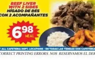 Beef Liver with 2 Sides