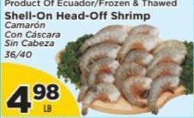 Presidente Shell-On Head-Off Shrimp offer