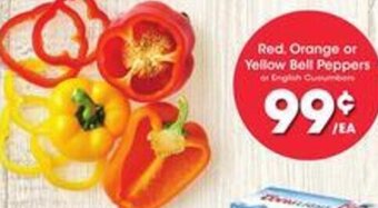 Kroger Red, Orange or Yellow Bell Peppers offer