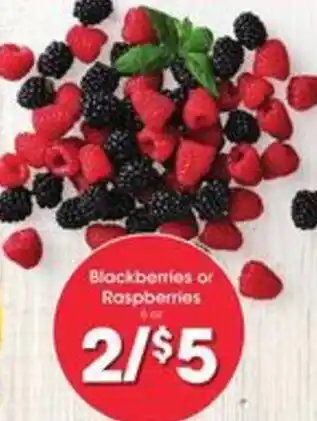 Kroger Blackberries or Raspberries offer