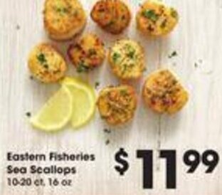 Kroger Eastern Fisheries Sea Scallops offer