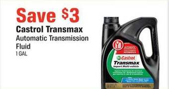 AutoZone Castrol transmax automatic transmission fluid offer