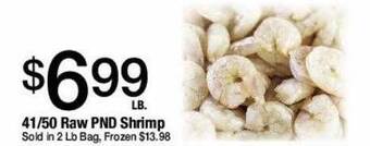Jons International 41 50 raw pnd shrimp offer