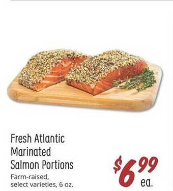 Sprouts Farmers Market Fresh atlantic marinated salmon portions offer