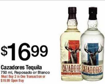 Jons International Cazadores tequila offer