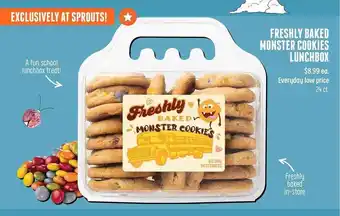 Sprouts Farmers Market Freshly baked monster cookies lunchbox offer