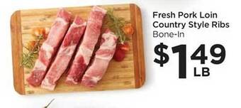 Foods Co Fresh pork loin country style ribs offer