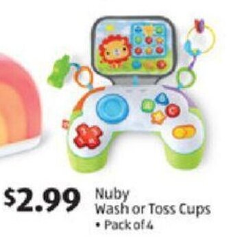 Aldi Nuby Wash or Toss Cups offer