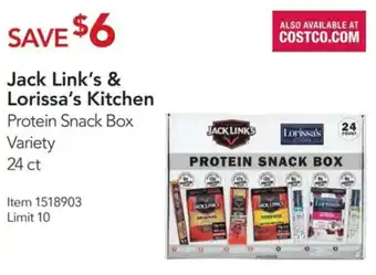 Costco Jack Link's & Lorissa's Kitchen offer