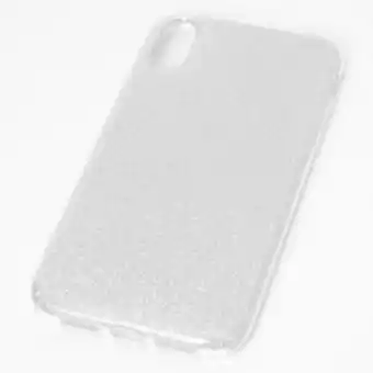 Claire's Silver glitter protective phone case - fits iphone xr offer
