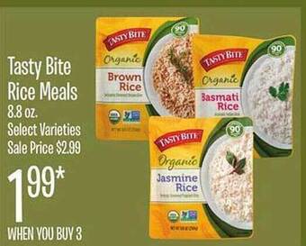 Jewel-Osco Tasty bite rice meals offer