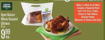 Jewel-Osco Open nature whole roasted chicken offer