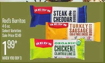 Jewel-Osco Red's burritos offer