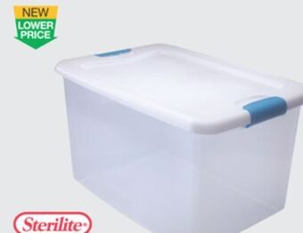 The Home Depot Sterilite 64-quart latching storage box offer