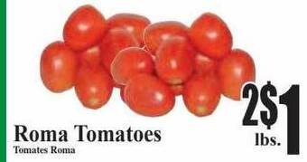 Baja Ranch Roma tomatoes offer