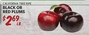 Breaux Mart Black or red plums offer