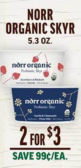 Central Market Norr organic skyr offer