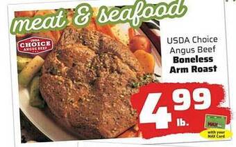 County Market Usda choice angus beef boneless arm roast offer
