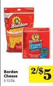 Food Giant Borden cheese offer