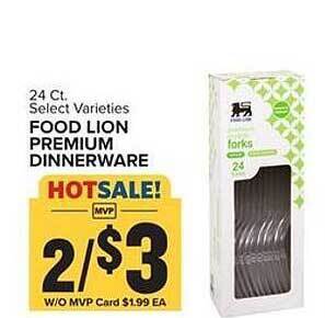 Food Lion Food lion premium dinnerware offer