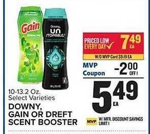 Food Lion Downy, gain or dreft scent booster offer