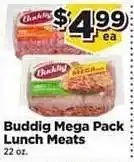 Food Town Store Buddig mega pack lunch meats offer