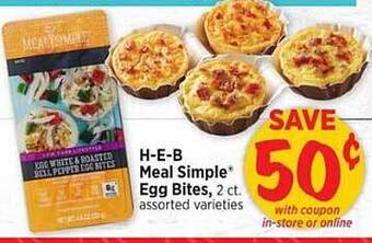 H-E-B H-e-b meal simple egg bites offer