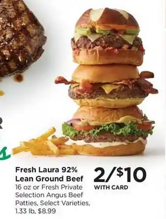 QFC Fresh lauran92ù lean ground beef offer