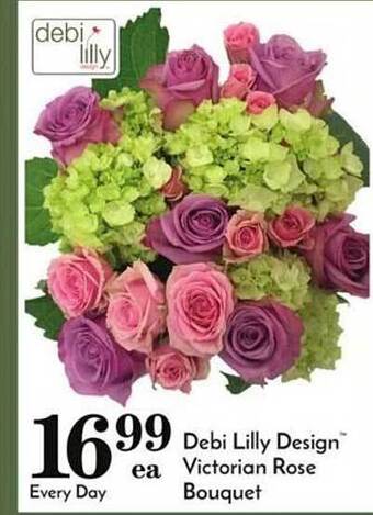 Pavilions Debi lilly design victorian rose bouquet offer