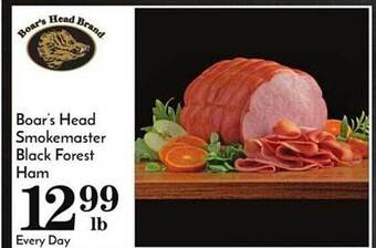 Pavilions Boar's head smokemaster black forest ham offer