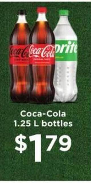 Winn Dixie Coca-cola 1.25 l bottles offer