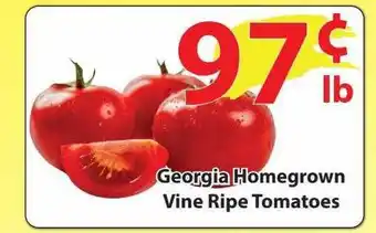 Georgia homegrown vine ripe tomatoes
