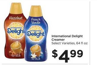 Food 4 Less International delight creamer offer
