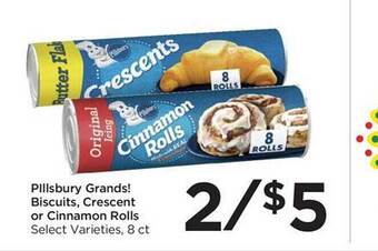 Food 4 Less Pillsbury grands! biscuits, crescent or cinnamon rolls offer
