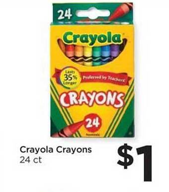 Food 4 Less Crayola crayons offer