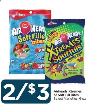 Food 4 Less Airheads xtremes or soft fill bites offer