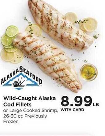 QFC Wild-caught alaska cod fillets offer