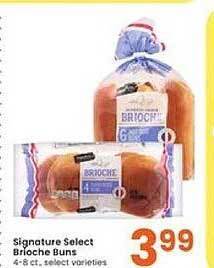 Albertsons Signature select brioche buns offer