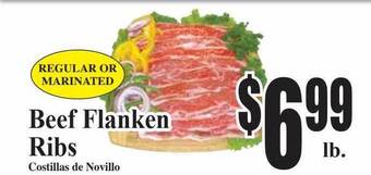Baja Ranch Beef flanken ribs offer