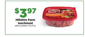 Hy-Vee Hillshire farm lunchmeat offer