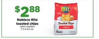Hy-Vee Nabisco ritz toasted chips offer