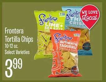 Jewel-Osco Frontera tortilla chips offer